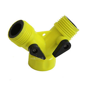 Plastic 2-Way Garden Hose Valve