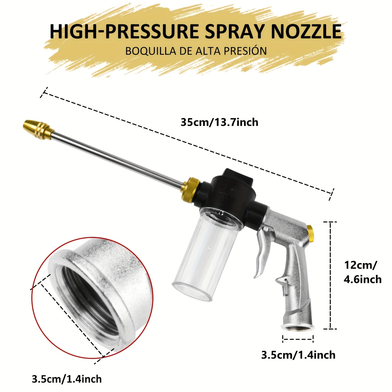 Heavy-Duty Garden Hose 50ft/100ft/150ft | Non-Kink, Flexible | 10-Mode Nozzle | Leak-Proof Brass Fittings | Hose + Nozzle + Bonus | Grey, Garden Hose Reel, Outdoor Watering, Durable Construction, Sturdy Connectors, Watering Equipment, Home Gardeners,