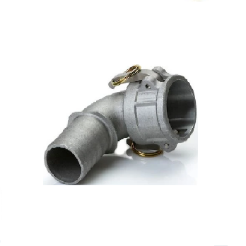 1.5" Aluminum Female Camlock 90 degree x hose barb