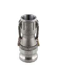 2" Aluminum Female Camlock x 4" Male Camlock adapter