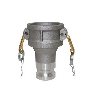 1.5" Aluminum Female Camlock x 1" Male Camlock adapter