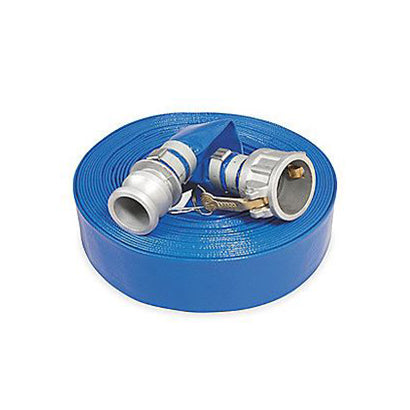 3" Water Discharge Hose Assembly with M/F Cam Lock Fittings - 150 Ft