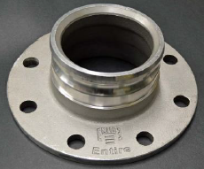 4" Male Camlock x Flange Adapter - Aluminum