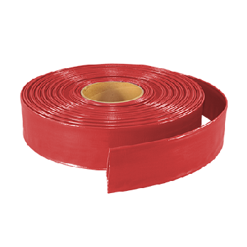 1 1/2" Red PVC Discharge Hose - 300 ft roll