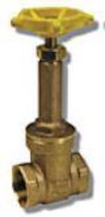 1 1/2" Brass Rising Stem Gate Valve